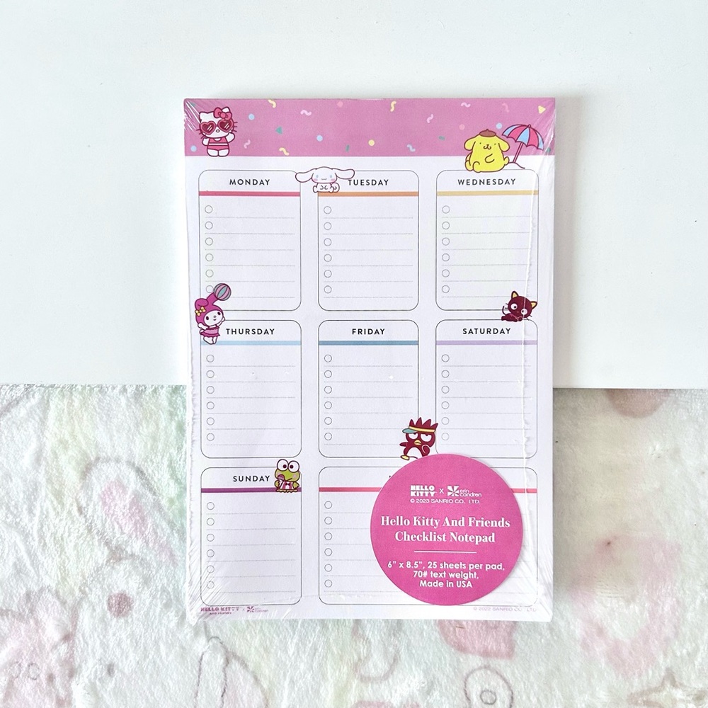 Sanrio Hello Kitty and Friends Notepad